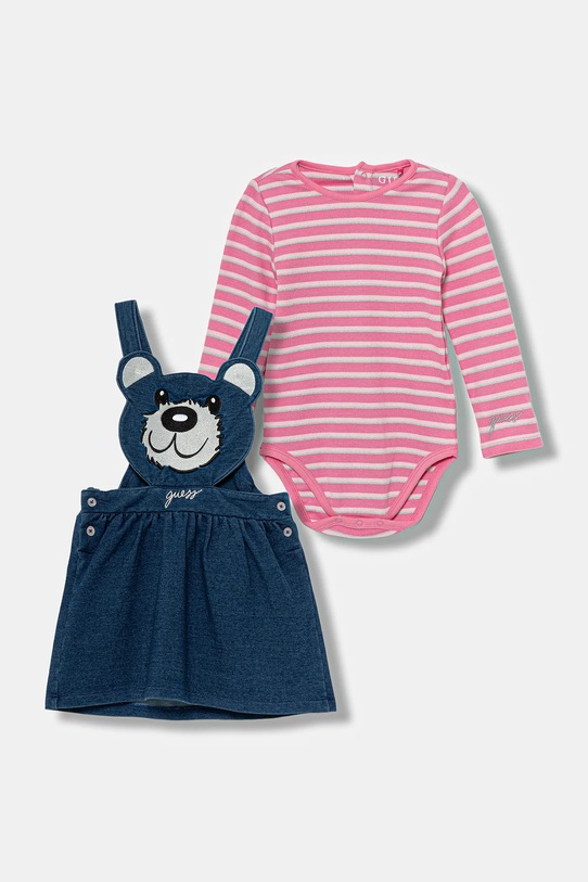 Комплект для новорожденного 2 предмета Guess, розовый 
Комплект для новорожденного 2 предмета Guess, розовый