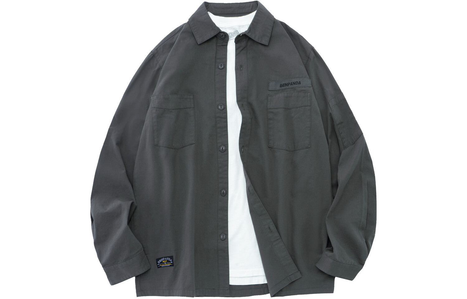 Ben.panda Рубашка унисекс, Черный
Ben.panda Рубашка унисекс, Черный