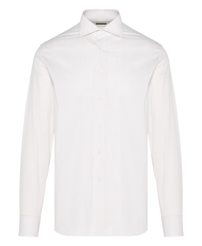 Полосатая эластичная рубашка, произведено в Италии. Corneliani, белый
Полосатая эластичная рубашка, произведено в Италии. Corneliani, белый