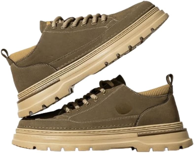 Hhhchpm Стильные и мужские кеды средней высоты - всесезонные синтетические кроссовки с шнуровкой для активного отдыха на улице, хаки
Hhhchpm Стильные и мужские кеды средней высоты - всесезонные синтетические кроссовки с шнуровкой для активного отдыха на улице, хаки