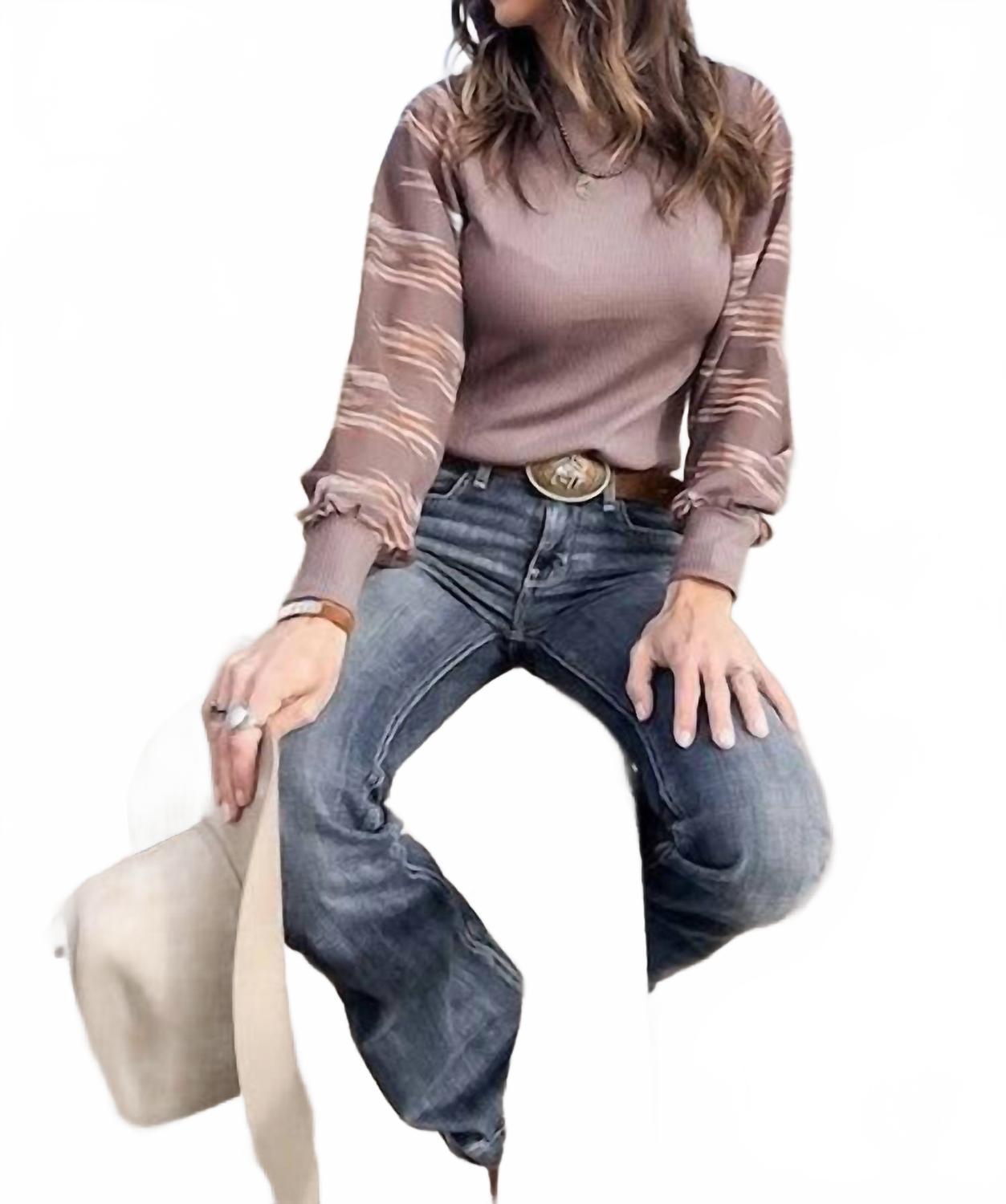 Женский топ The Jennifer с длинными рукавами в коричневом цвете Cruel Girl
Женский топ The Jennifer с длинными рукавами в коричневом цвете Cruel Girl