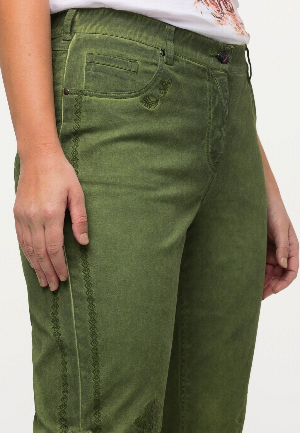 Шорты Ulla Popken, оливковый
Шорты Ulla Popken, оливковый