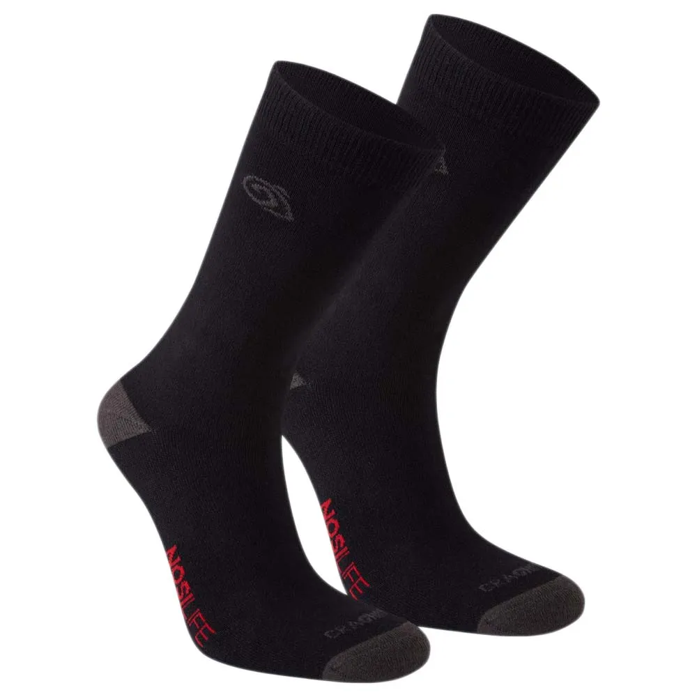 Носки Craghoppers Nosilife Twin Pack Half long, черный 
Носки Craghoppers Nosilife Twin Pack Half long, черный