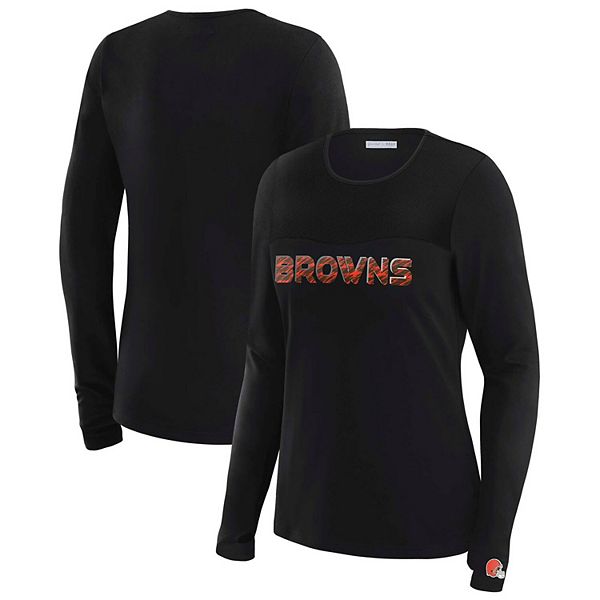 Женская футболка с длинным рукавом Cleveland Browns с сетчатыми вставками Wear By Erin Andrews, Коричневый, Женская футболка с длинным рукавом Cleveland Browns с сетчатыми вставками Wear By Erin Andrews
Женская футболка с длинным рукавом Cleveland Browns с сетчатыми вставками Wear By Erin Andrews, Коричневый, Женская футболка с длинным рукавом Cleveland Browns с сетчатыми вставками Wear By Erin Andrews