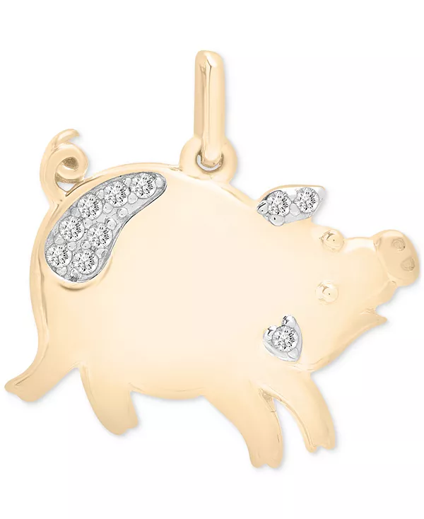 Подвеска с китайским знаком зодиака и бриллиантами (1/20 карата) из 10-каратного золота, эксклюзивно в Macy's Wrapped, pig
Подвеска с китайским знаком зодиака и бриллиантами (1/20 карата) из 10-каратного золота, эксклюзивно в Macy's Wrapped, pig