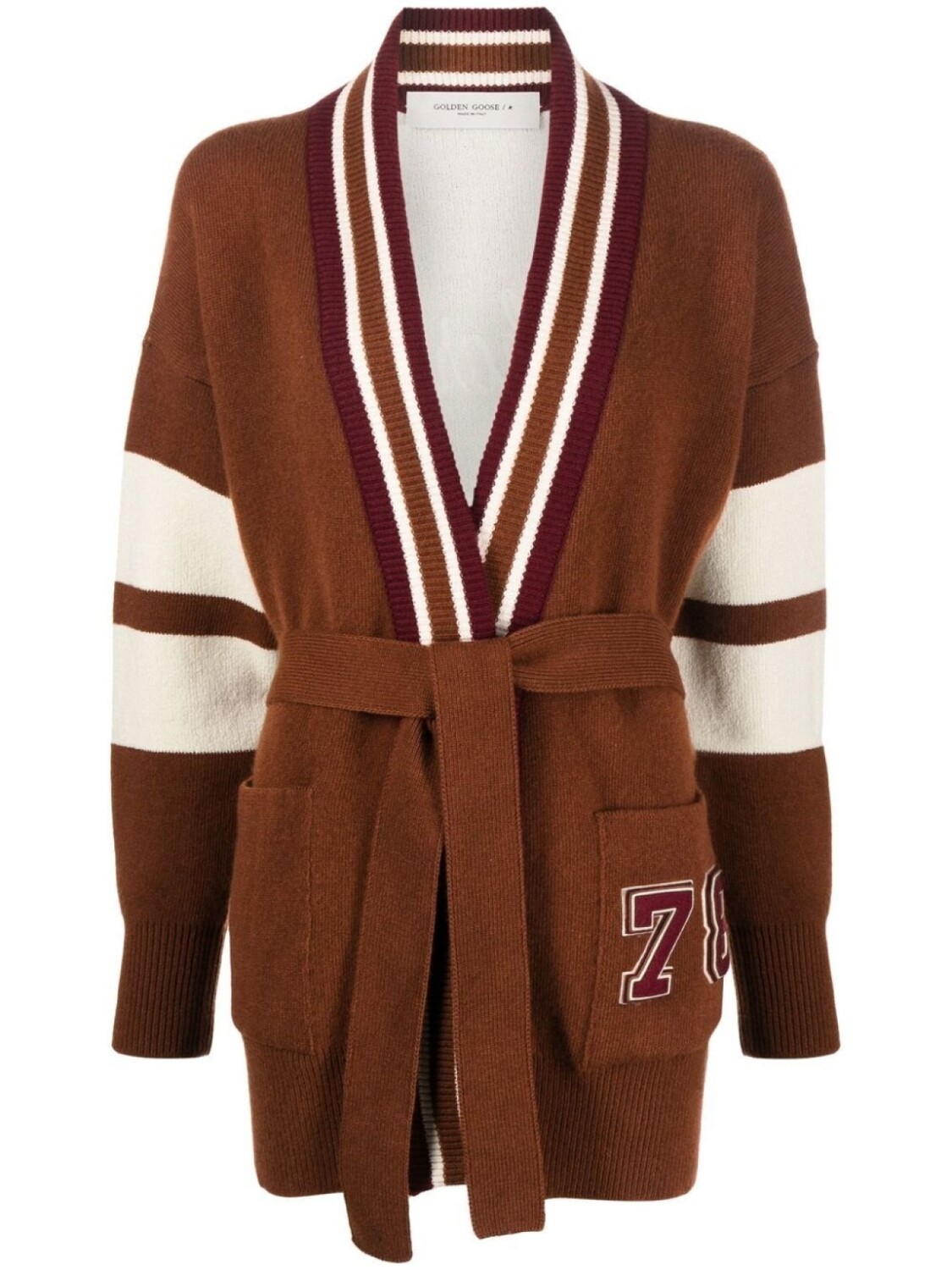 Golden Goose кардиган с вышитым логотипом, коричневый
Golden Goose кардиган с вышитым логотипом, коричневый