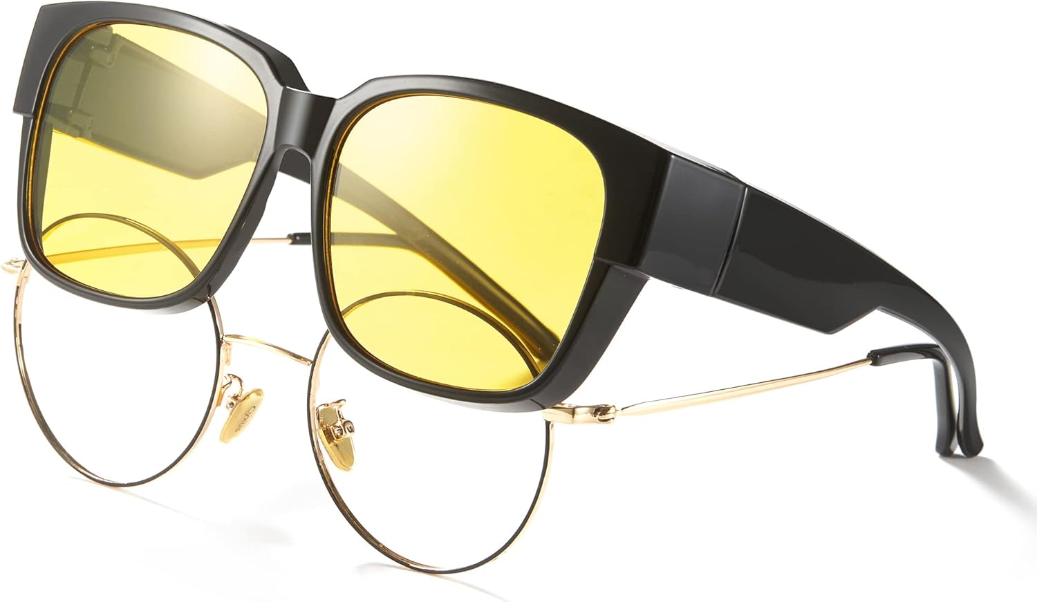 Солнцезащитные очки Cyxus надеваются поверх обычных очков для людей с близорукостью, поляризованные солнцезащитные очки для вождения поверх круглых очков с диоптриями, Transparent
Солнцезащитные очки Cyxus надеваются поверх обычных очков для людей с близорукостью, поляризованные солнцезащитные очки для вождения поверх круглых очков с диоптриями, Transparent