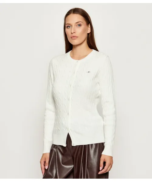 Кардиган Slim fit Gant, белый
Кардиган Slim fit Gant, белый