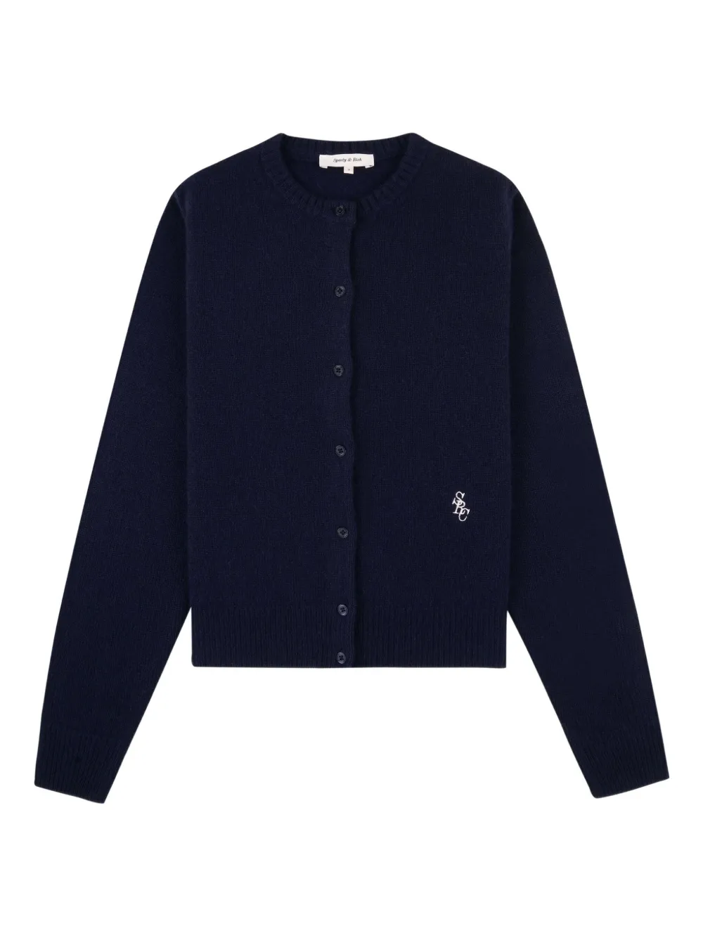 Кардиган с вышивкой Sporty & Rich, синий
Кардиган с вышивкой Sporty & Rich, синий