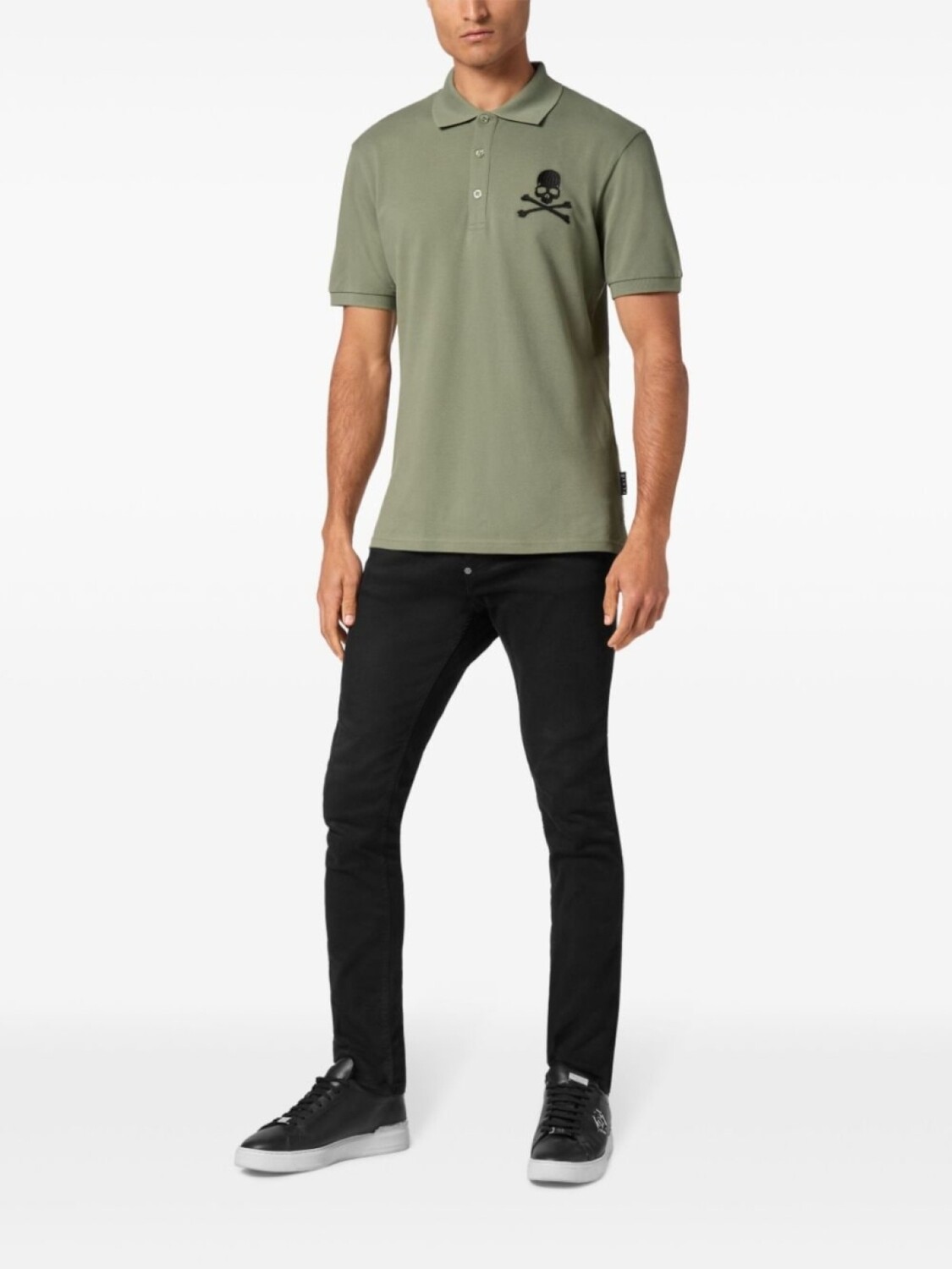 Футболка-поло из хлопка с вышивкой Philipp Plein Skull & Bones, зеленый
Футболка-поло из хлопка с вышивкой Philipp Plein Skull & Bones, зеленый