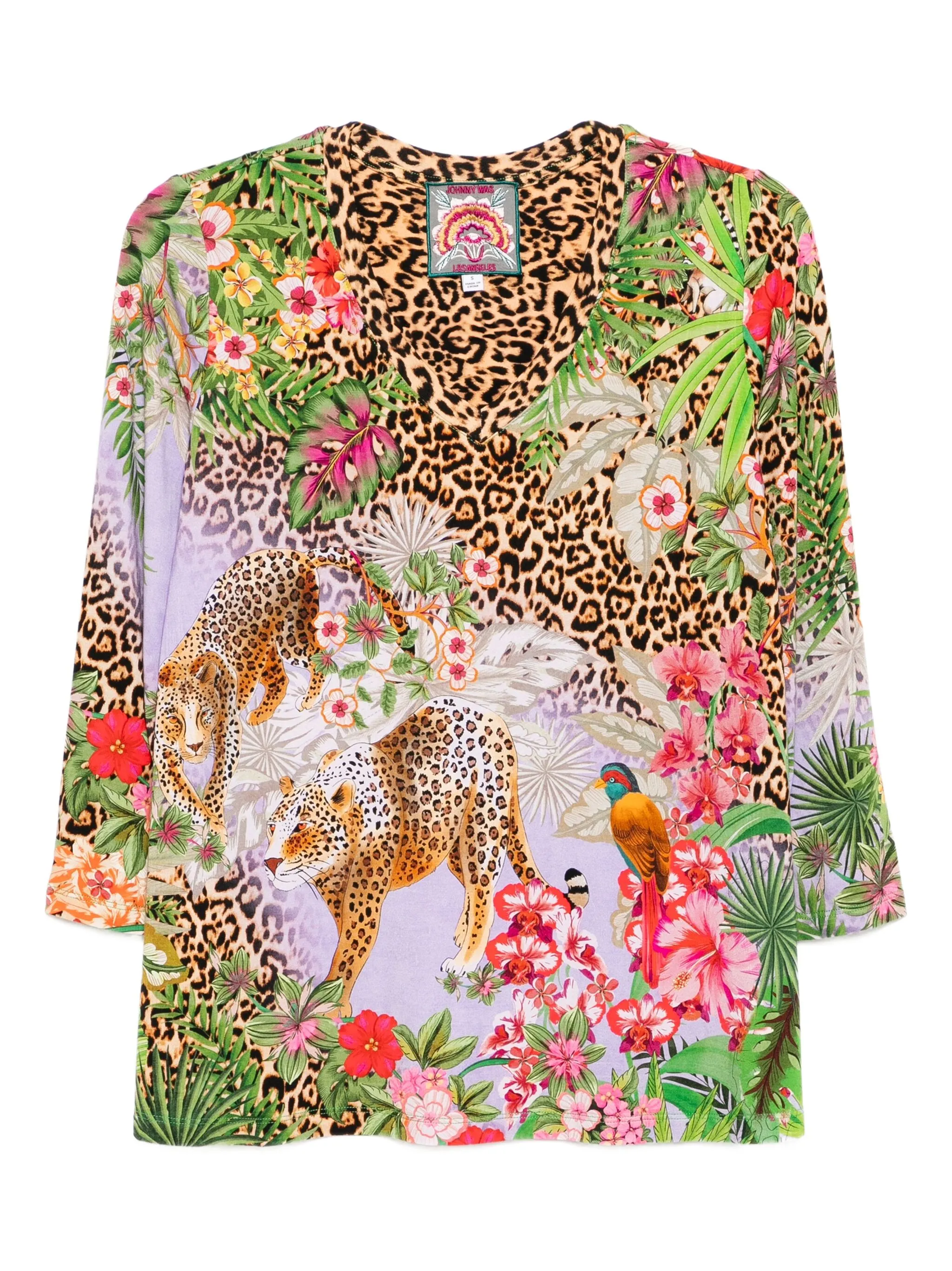 Футболка с V-образным вырезом и рукавами три четверти Johnny Was, коричневый
Футболка с V-образным вырезом и рукавами три четверти Johnny Was, коричневый