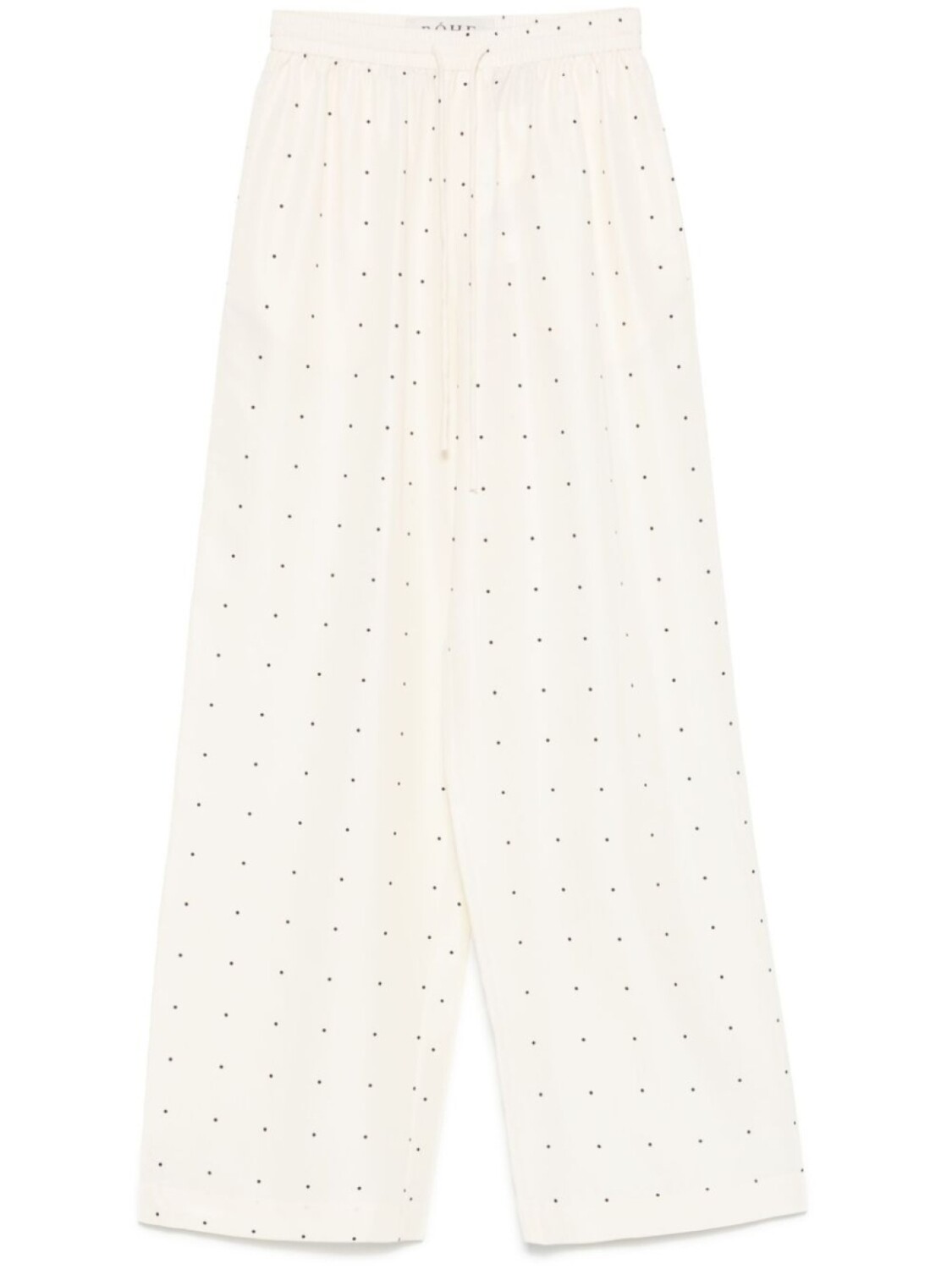 Брюки Róhe из шелка в горошек, белый 
Брюки Róhe из шелка в горошек, белый