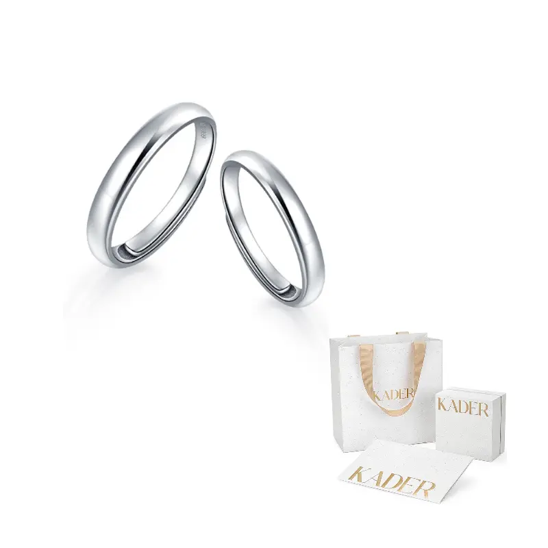 KADER Классическое кольцо Unisex в серебристо-белом цвете
KADER Классическое кольцо Unisex в серебристо-белом цвете