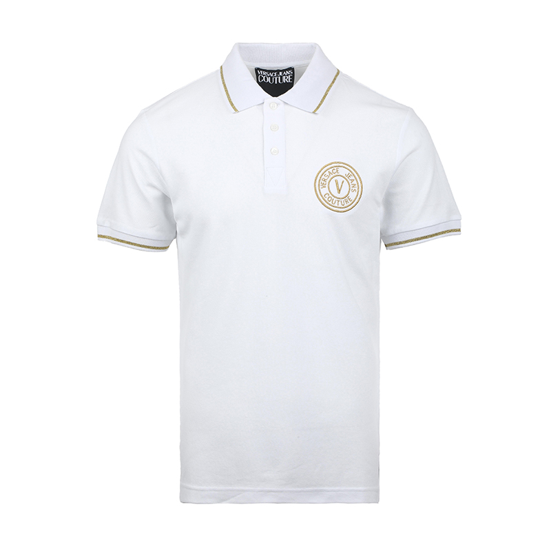 Поло с вышитым логотипом VERSACE JEANS COUTURE, белый
Поло с вышитым логотипом VERSACE JEANS COUTURE, белый