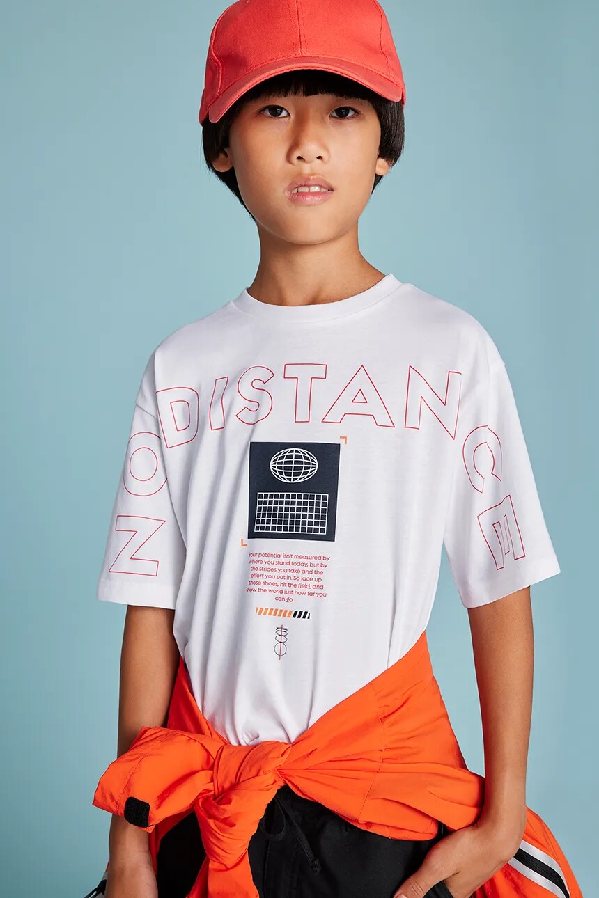 Футболка из хлопка для детей Mayoral, белый 
Футболка из хлопка для детей Mayoral, белый