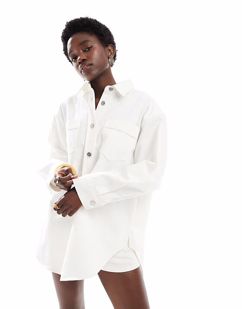 Мисс Селфридж свободное платье-рубашка из денима средней потертости на пуговицах цвета экрю Miss Selfridge
Мисс Селфридж свободное платье-рубашка из денима средней потертости на пуговицах цвета экрю Miss Selfridge