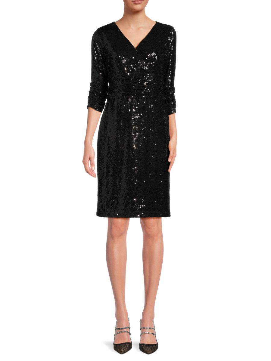 Платье-футляр с пайетками Focus by Shani, черный
Платье-футляр с пайетками Focus by Shani, черный