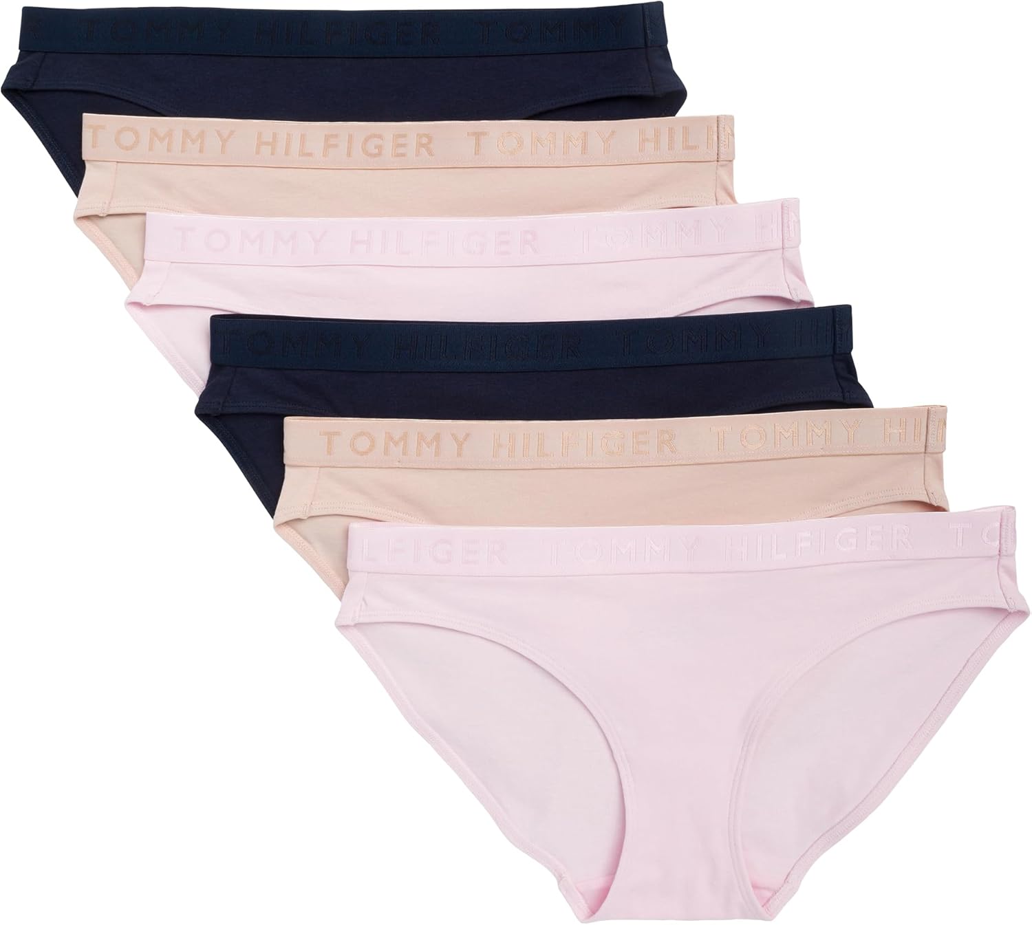 Женские хлопковые бикини с логотипом Tommy Hilfiger, комплект из 6 шт., Pink/Beige/Navy
Женские хлопковые бикини с логотипом Tommy Hilfiger, комплект из 6 шт., Pink/Beige/Navy