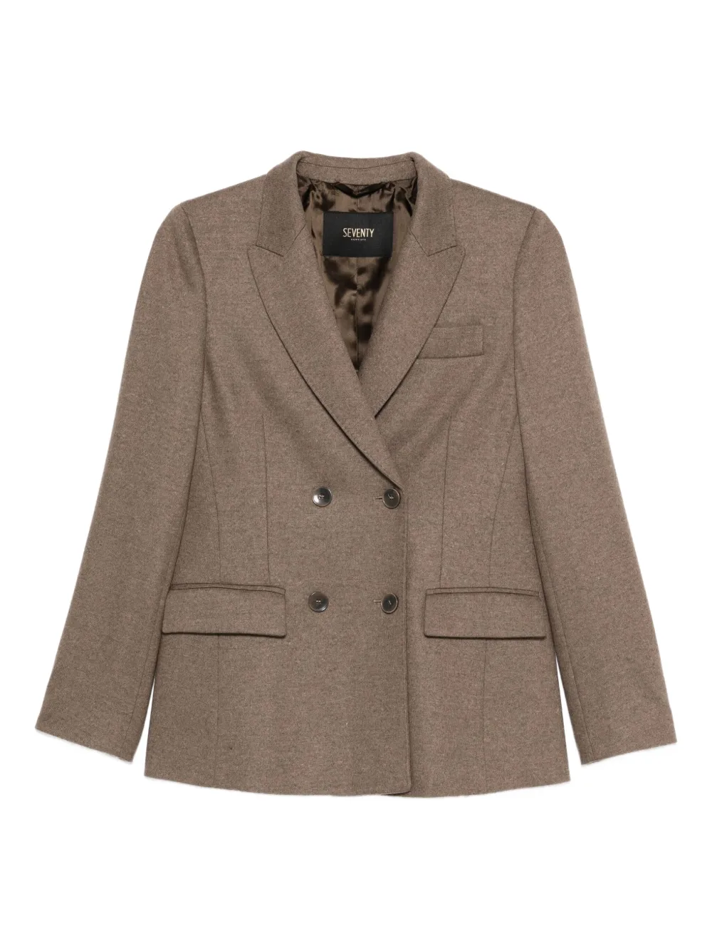 Двубортный шерстяной пиджак Seventy, коричневый
Двубортный шерстяной пиджак Seventy, коричневый