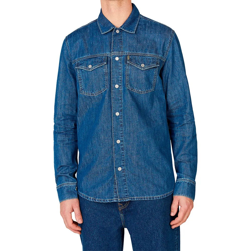 Рубашка Pepe Jeans PM308584, синий 
Рубашка Pepe Jeans PM308584, синий