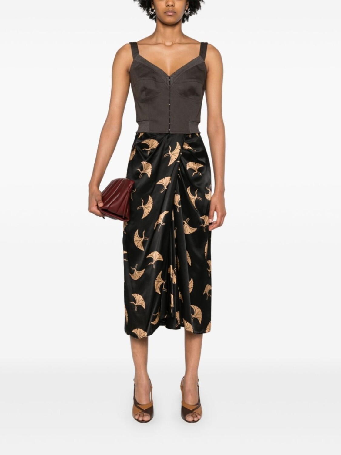 Укороченная майка-бюстье Елена Велес, коричневый
Укороченная майка-бюстье Елена Велес, коричневый