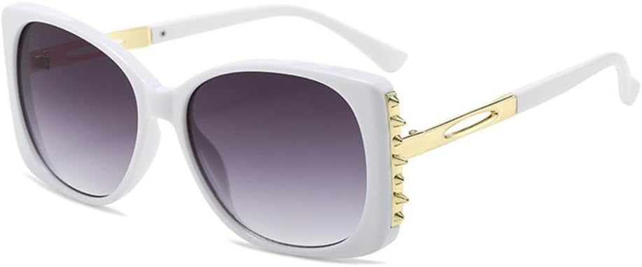 Ретро квадратные солнцезащитные очки для женщин с заклепками, солнцезащитные очки UV400, модные солнцезащитные очки для мужчин с градиентным покрытием MTZJH, White Gray
Ретро квадратные солнцезащитные очки для женщин с заклепками, солнцезащитные очки UV400, модные солнцезащитные очки для мужчин с градиентным покрытием MTZJH, White Gray