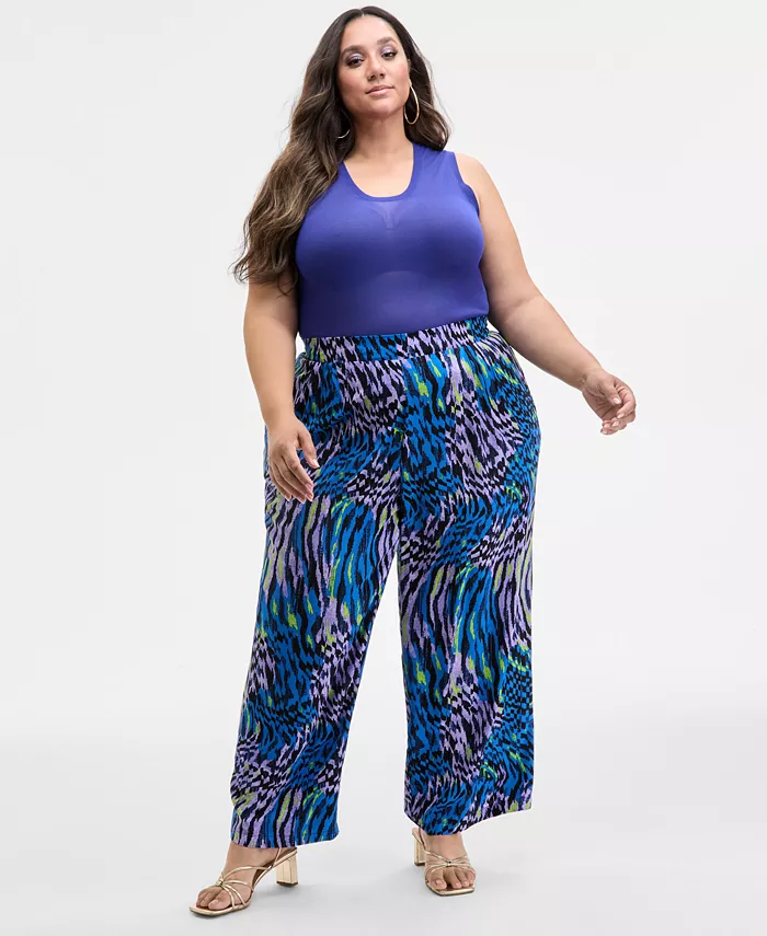 Модные широкие брюки с принтом больших размеров Nina Parker, мультиколор
Модные широкие брюки с принтом больших размеров Nina Parker, мультиколор