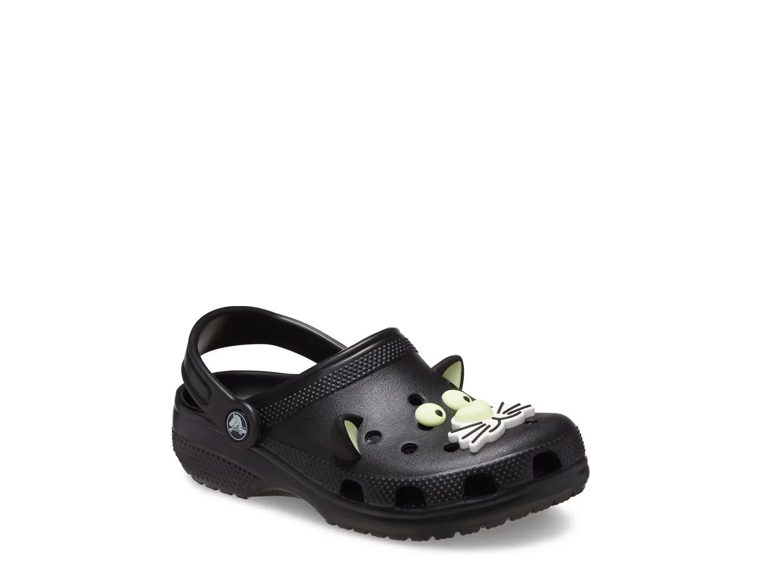Сандалии Glow Black Cat Clog Crocs, черный 
Сандалии Glow Black Cat Clog Crocs, черный