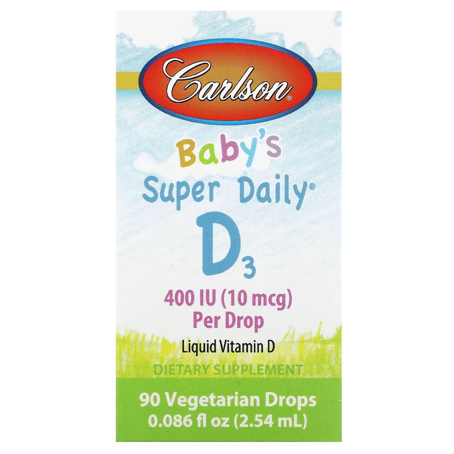 Добавка Carlson Baby's Super Daily D3 10 мкг
Добавка Carlson Baby's Super Daily D3 10 мкг