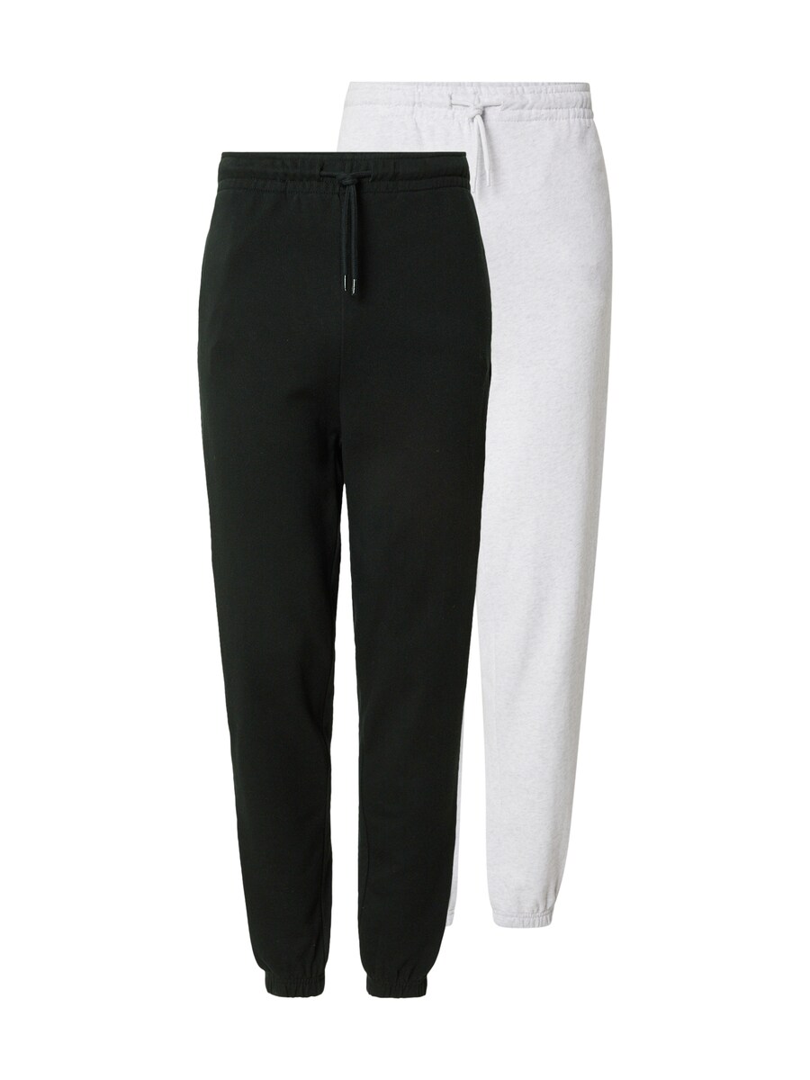 Зауженные брюки JACK & JONES, черный/белый 
Зауженные брюки JACK & JONES, черный/белый