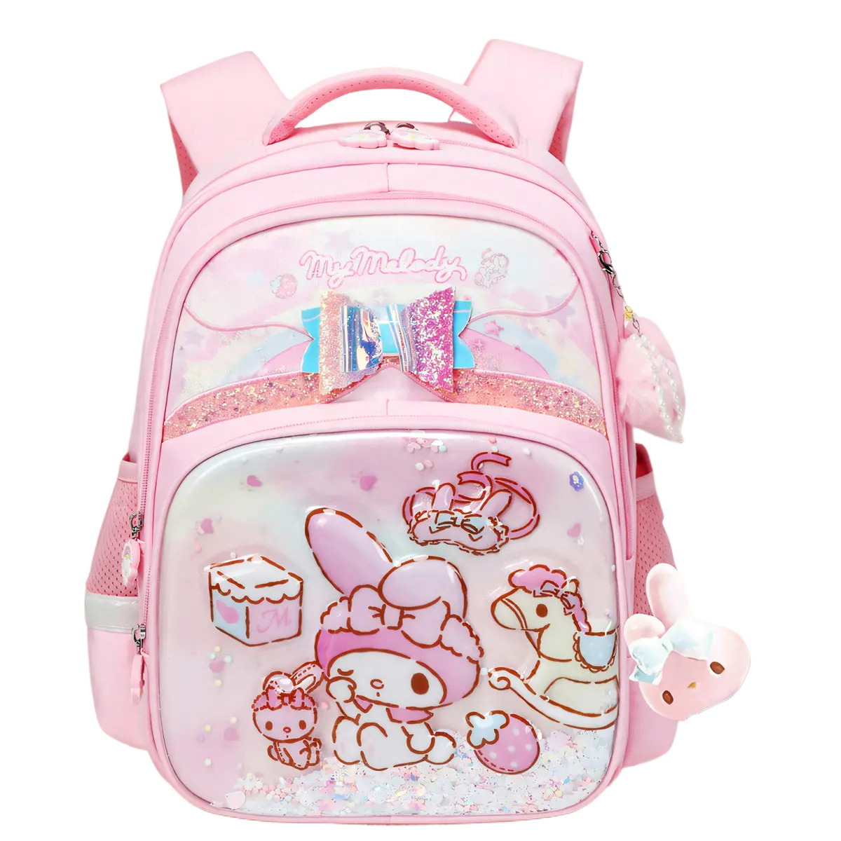 Студенческий рюкзак из полиэстера обычный детский разноцветный Sanrio, Cute My Melody
Студенческий рюкзак из полиэстера обычный детский разноцветный Sanrio, Cute My Melody