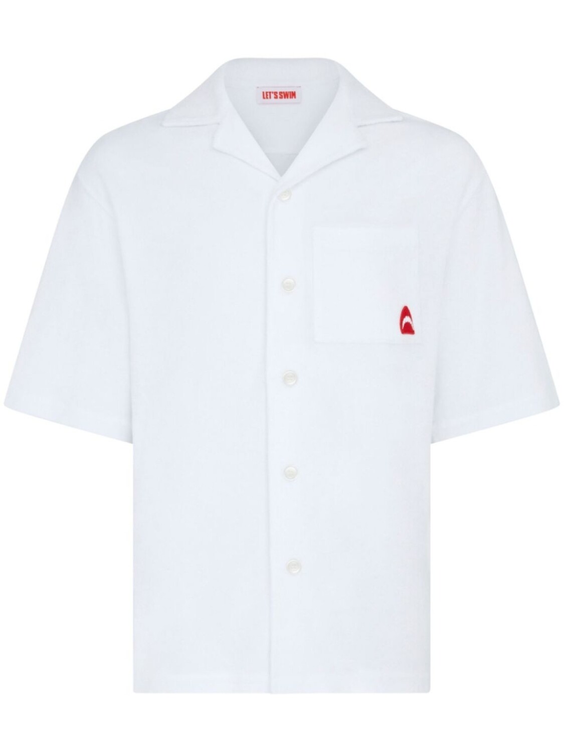 Рубашка с вышитым изображением акулы Let's Swim, белый
Рубашка с вышитым изображением акулы Let's Swim, белый