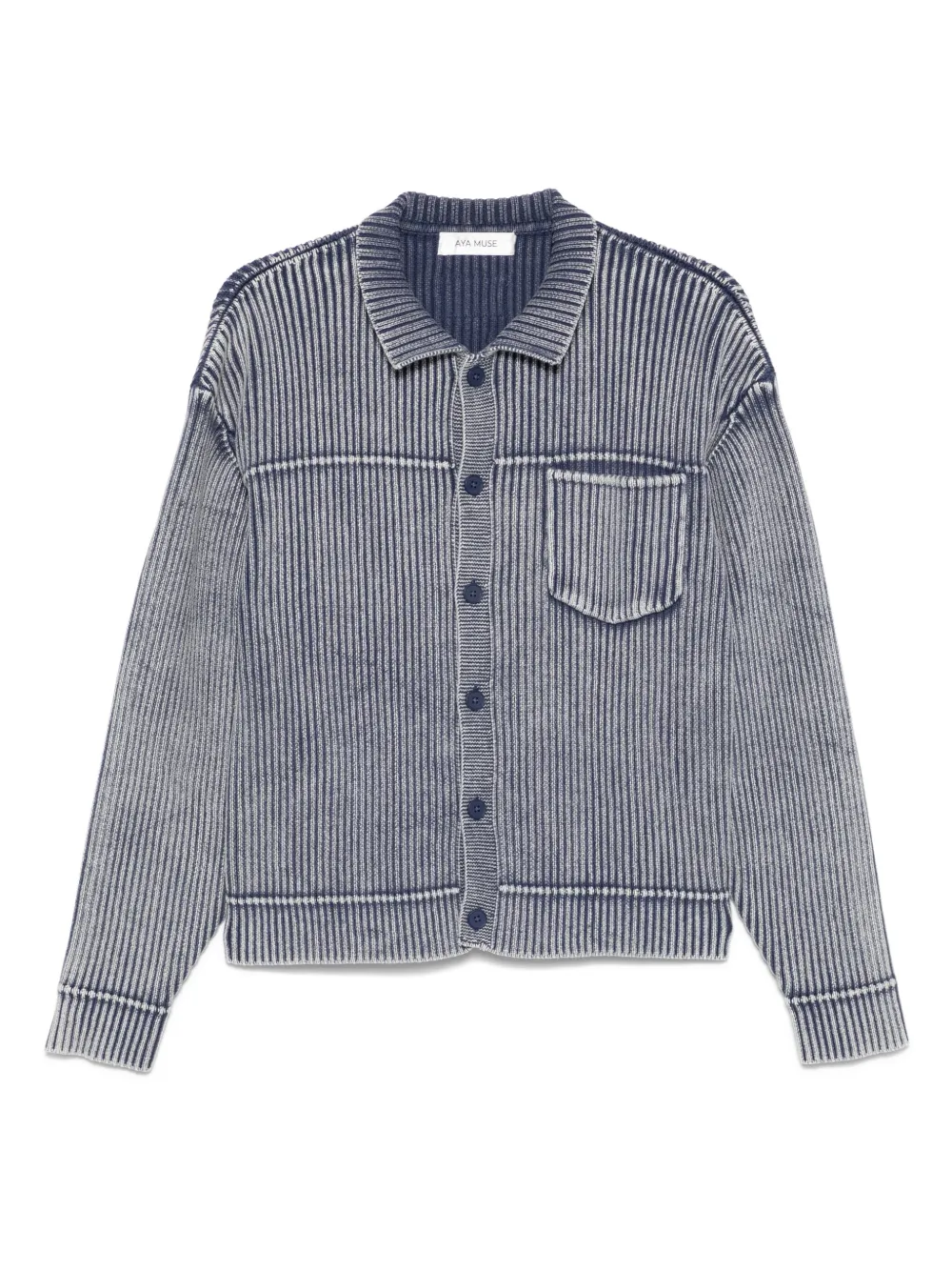 Кардиган в рубчик Aya Muse, синий
Кардиган в рубчик Aya Muse, синий