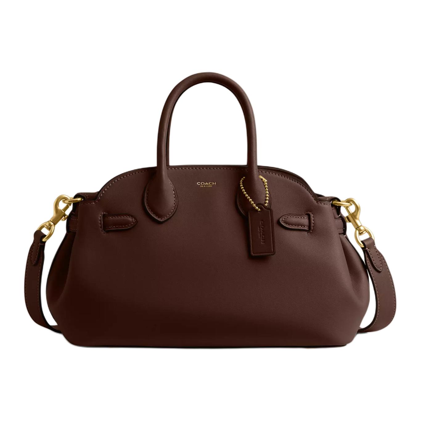 Кожаная сумка через плечо Empire Carryall Regular бренда COACH цвета клен
Кожаная сумка через плечо Empire Carryall Regular бренда COACH цвета клен