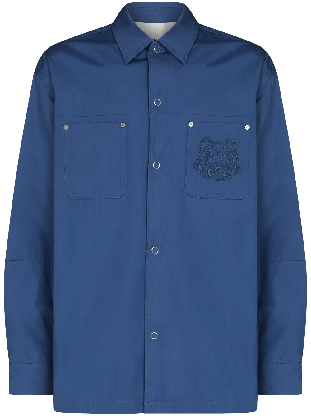 Рубашка Tiger Crest с длинными рукавами Kenzo, синий
Рубашка Tiger Crest с длинными рукавами Kenzo, синий