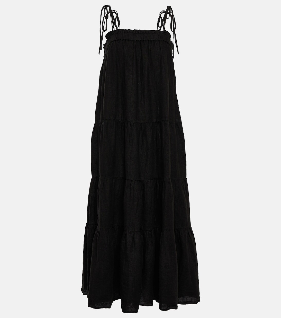 Ярусное платье макси Charlie из льна VELVET, черный
Ярусное платье макси Charlie из льна VELVET, черный