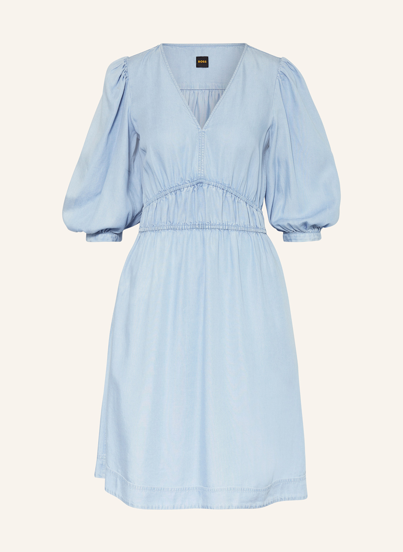 Платье Dezzan из денима с рукавами 3/4 Boss, голубой
Платье Dezzan из денима с рукавами 3/4 Boss, голубой