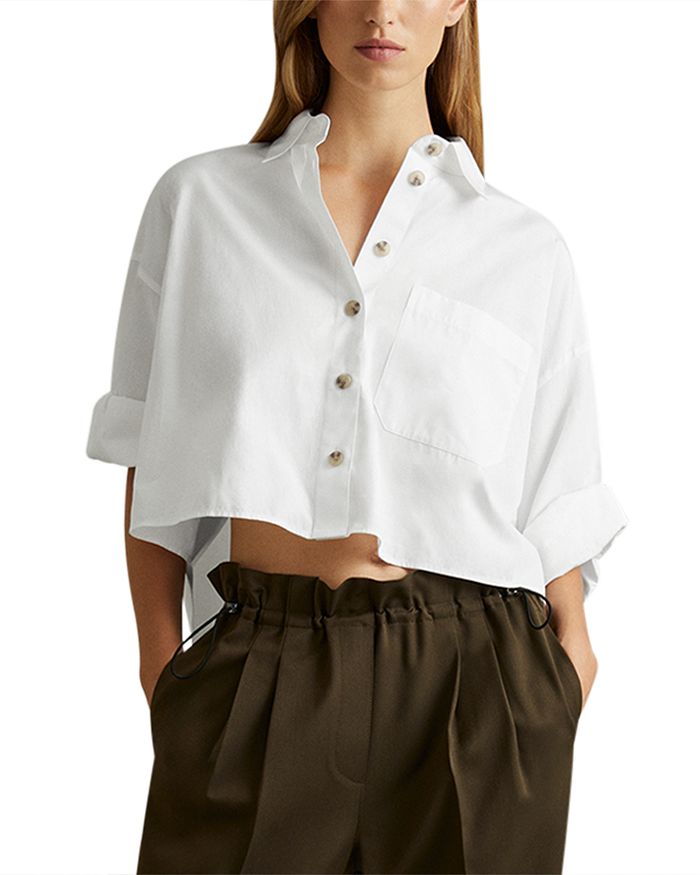 Солен укороченная рубашка REISS, белый
Солен укороченная рубашка REISS, белый