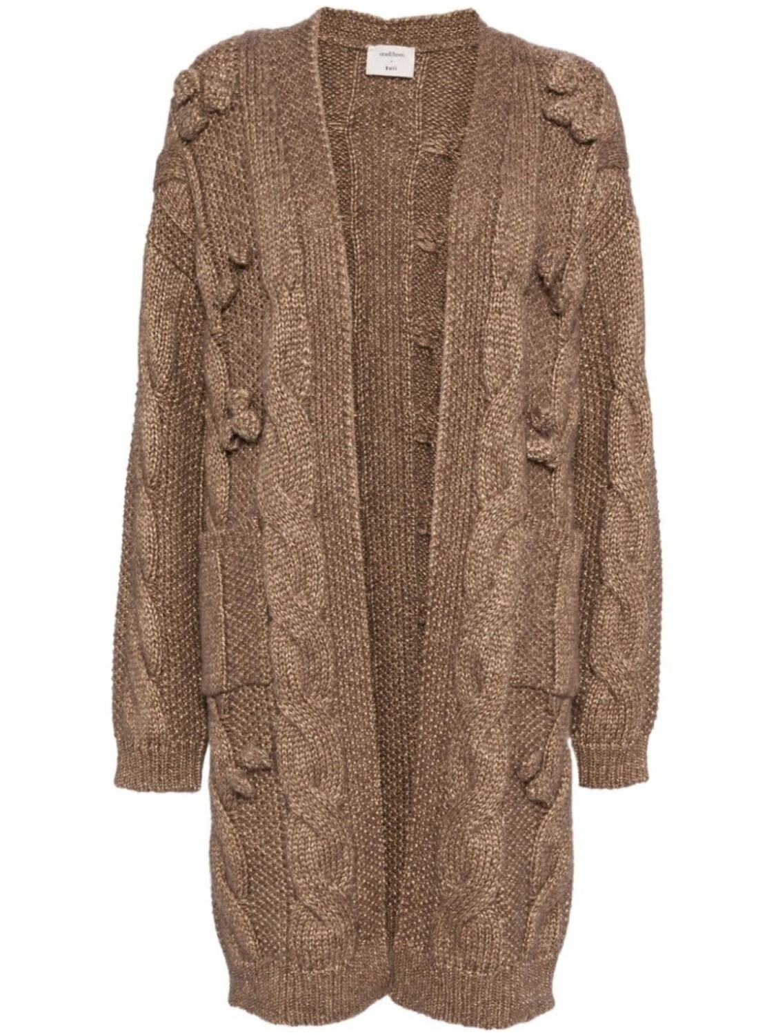 Onefifteen кардиган-пальто фактурной вязки, коричневый
Onefifteen кардиган-пальто фактурной вязки, коричневый