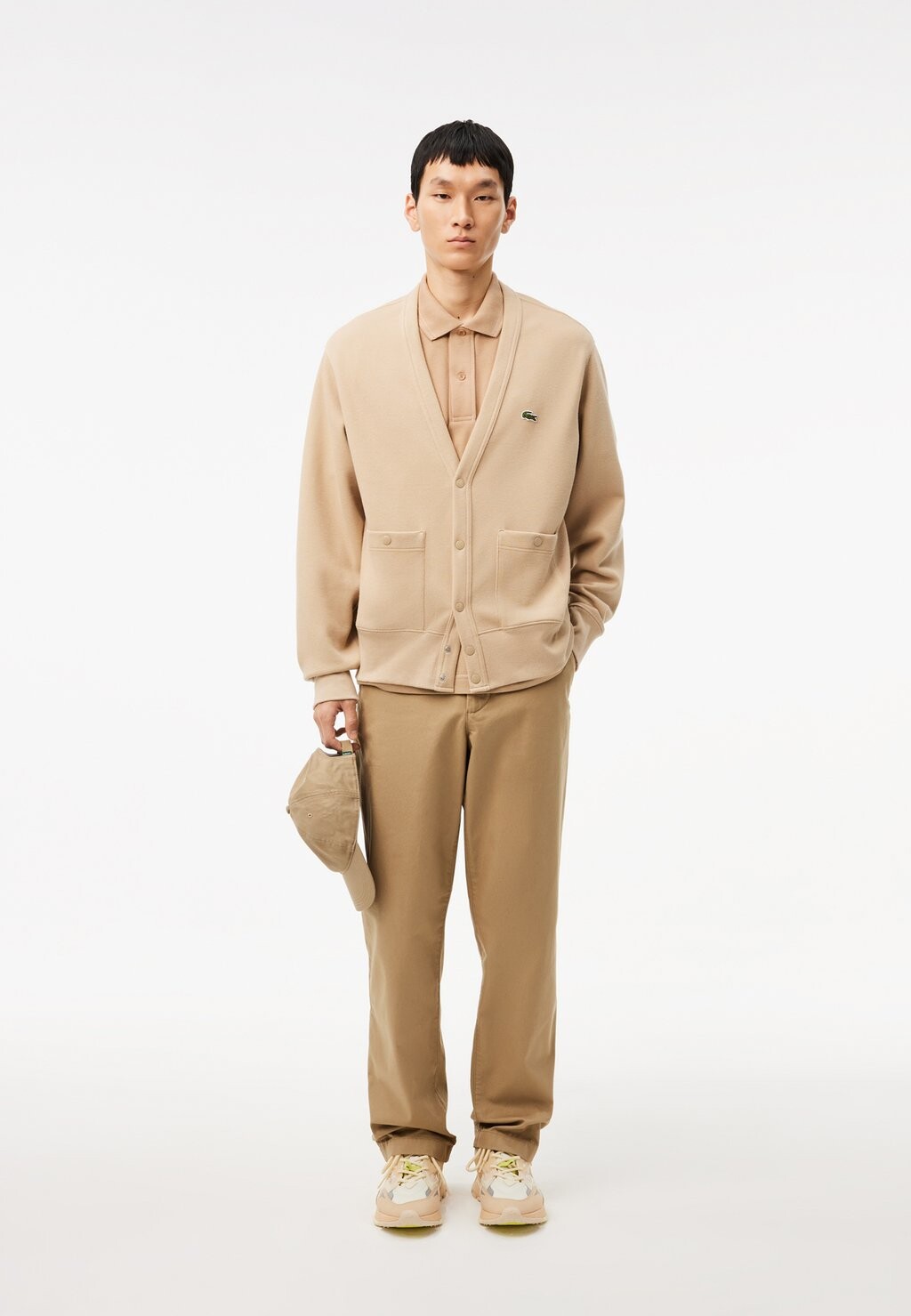 Рубашка поло Lacoste, бежевый 
Рубашка поло Lacoste, бежевый