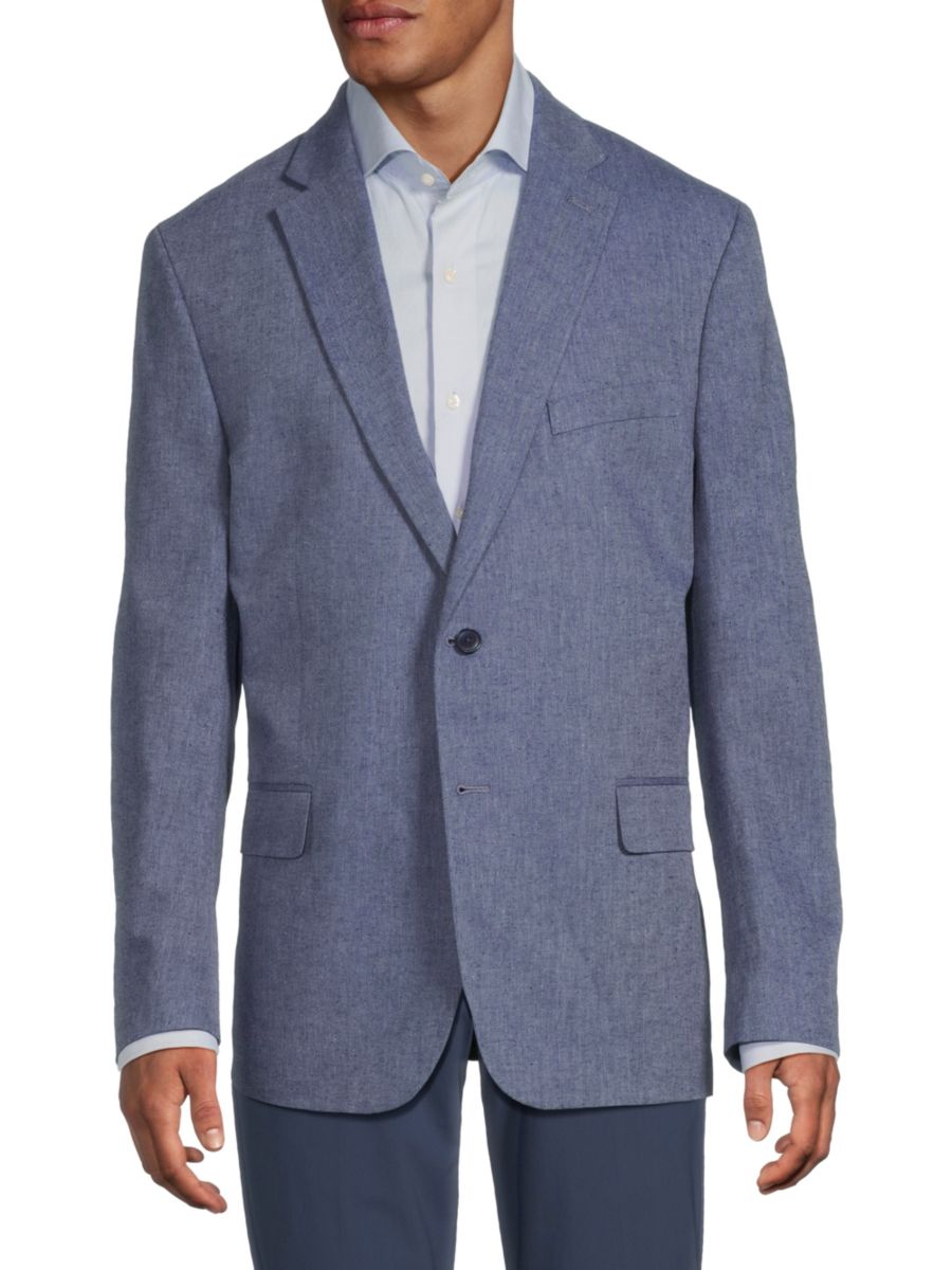 Современный блейзер из льна и хлопка с узором ёлочка Tommy Hilfiger, синий
Современный блейзер из льна и хлопка с узором ёлочка Tommy Hilfiger, синий