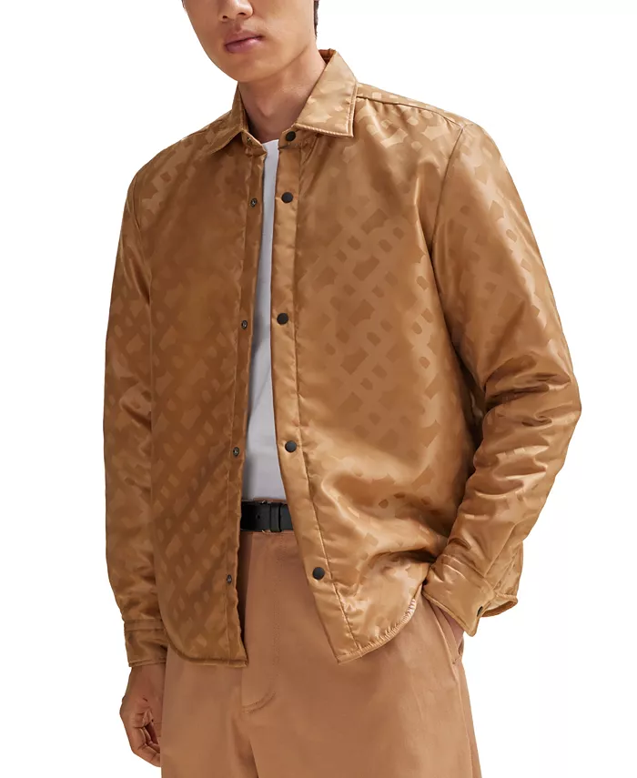 Мужская рубашка свободного кроя с монограммой Hugo Boss, коричневый/бежевый
Мужская рубашка свободного кроя с монограммой Hugo Boss, коричневый/бежевый