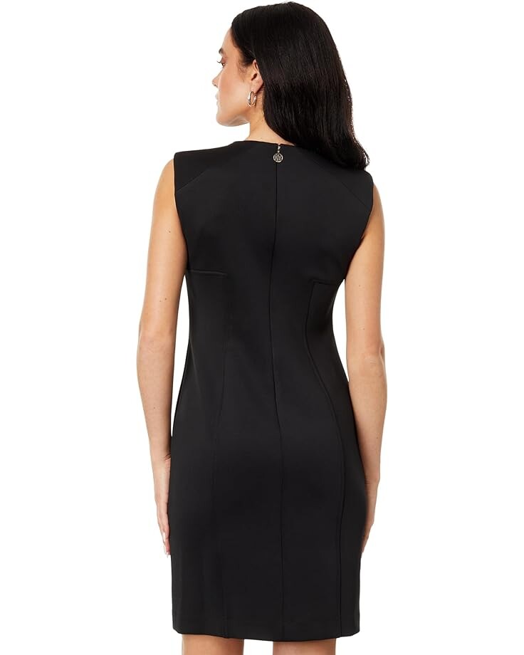 Платье Tommy Hilfiger Sleeveless Scuba Nautical Sheath, черный 
Платье Tommy Hilfiger Sleeveless Scuba Nautical Sheath, черный