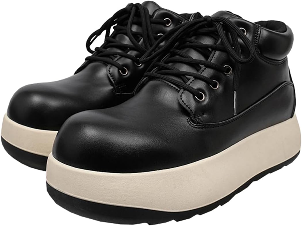 Мужские модные ботинки на щиколотку, удобные, с шнуровкой, высокие повседневные туфли, объемная подошва для ежедневной носки Zhoupulp, белый
Мужские модные ботинки на щиколотку, удобные, с шнуровкой, высокие повседневные туфли, объемная подошва для ежедневной носки Zhoupulp, белый