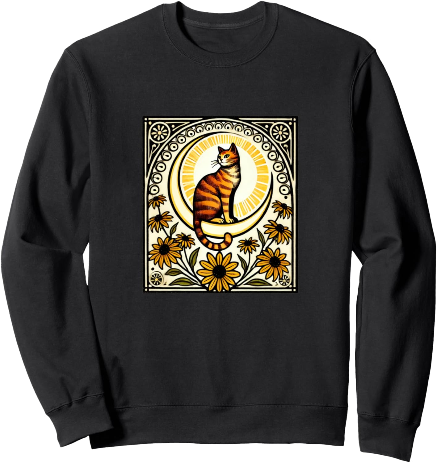 Толстовка с изображением рыжей кошечки и луны в стиле модерн Ginger Cat Snugg, черный
Толстовка с изображением рыжей кошечки и луны в стиле модерн Ginger Cat Snugg, черный