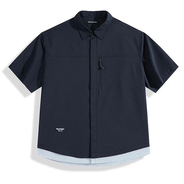 Рубашка мужская с умеренным лацканом Mock Two Piece PEACEBIRD MEN, темно-синий, batch 1
Рубашка мужская с умеренным лацканом Mock Two Piece PEACEBIRD MEN, темно-синий, batch 1