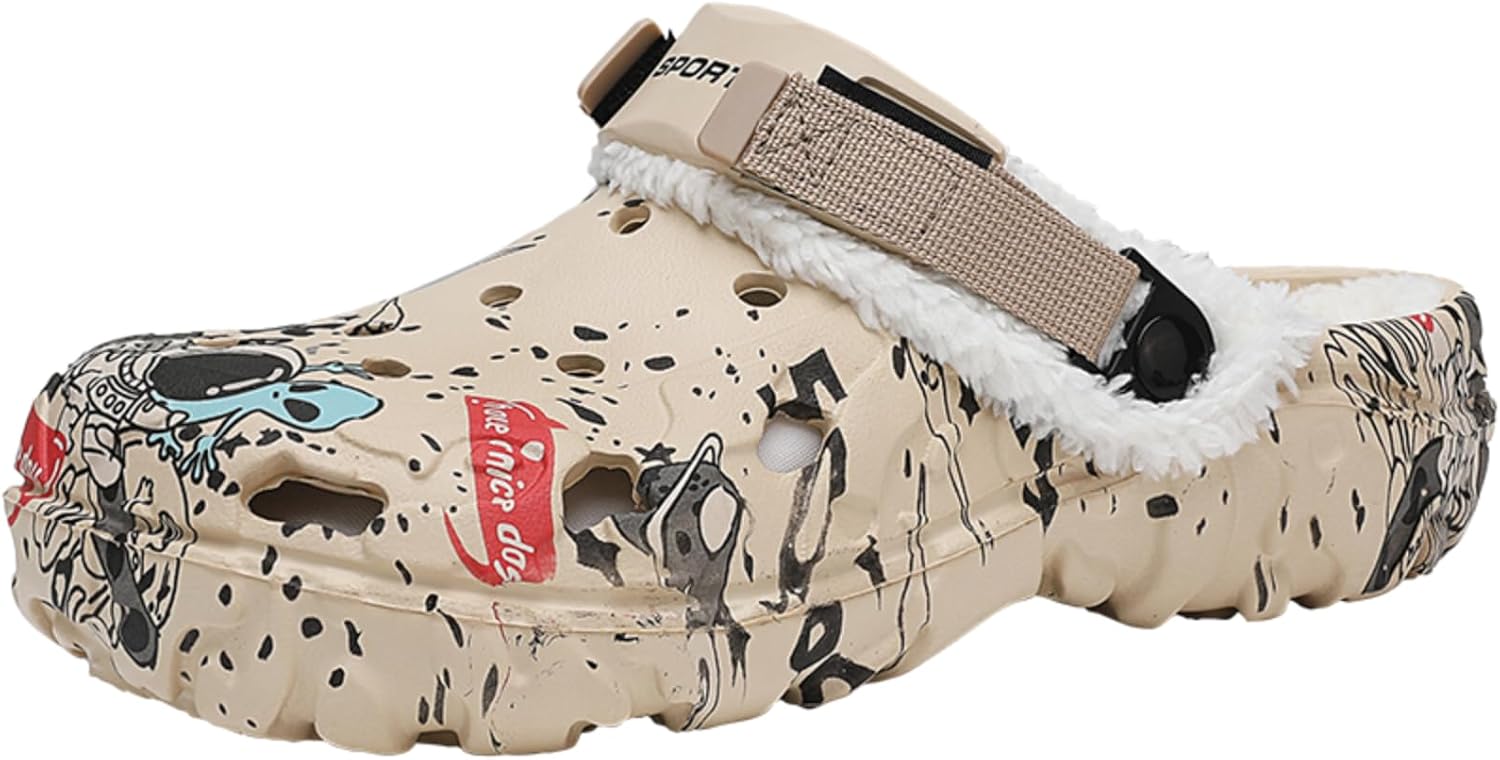 Унисекс зимние сабо с меховой подкладкой, садовая обувь с искусственным мехом, пушистые домашние сабо для дома и улицы, мягкие легкие сандалии с регулируемым ремешком Yuktopa, Khiki
Унисекс зимние сабо с меховой подкладкой, садовая обувь с искусственным мехом, пушистые домашние сабо для дома и улицы, мягкие легкие сандалии с регулируемым ремешком Yuktopa, Khiki