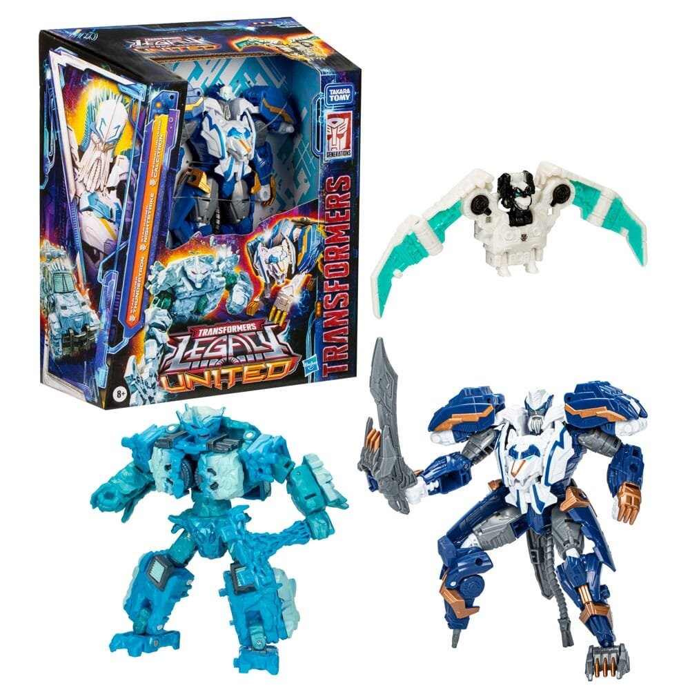 Набор из 3 фигурок лидеров класса Transformers Generations Legacy United — Star Raider Thundertron, Nightstrike и Calcitron Inna marka
Набор из 3 фигурок лидеров класса Transformers Generations Legacy United — Star Raider Thundertron, Nightstrike и Calcitron Inna marka