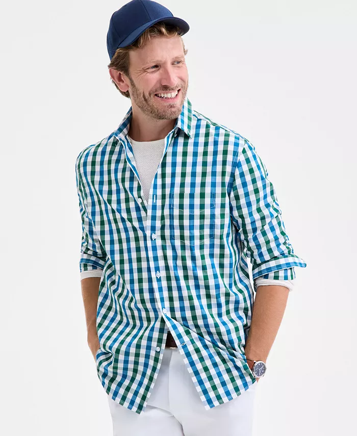 Длинная рубашка из поплина Club Room, зеленый
Длинная рубашка из поплина Club Room, зеленый