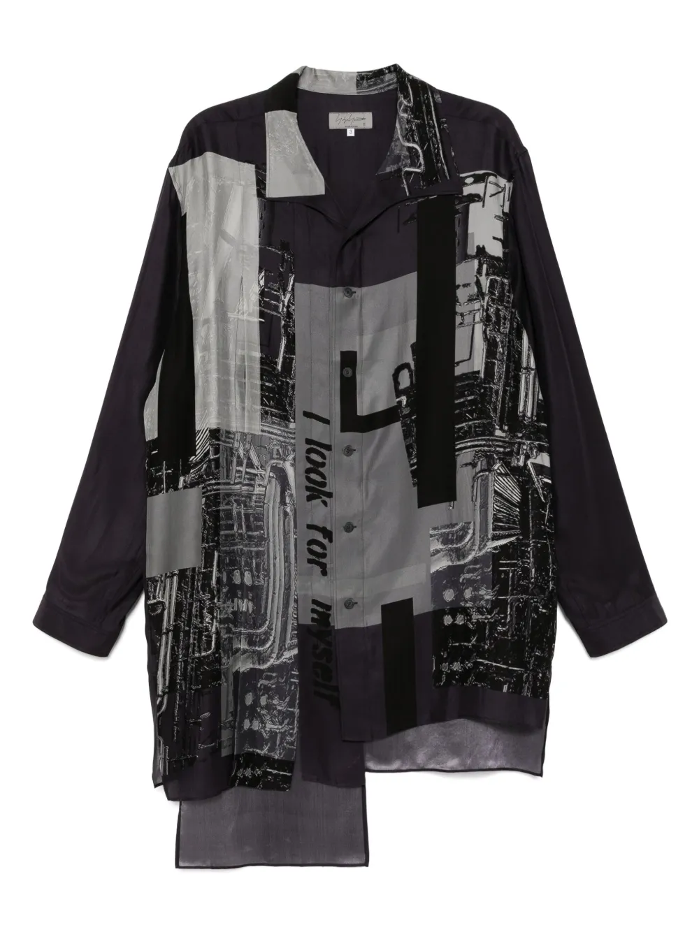 Рубашка с принтом Yohji Yamamoto, черный
Рубашка с принтом Yohji Yamamoto, черный